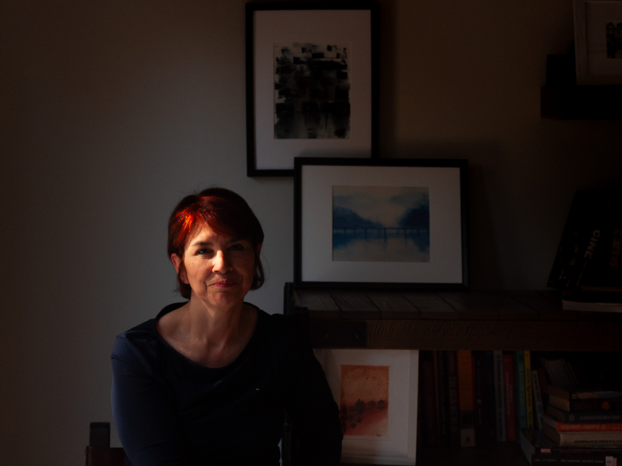 Claudia Fernandez in her studio